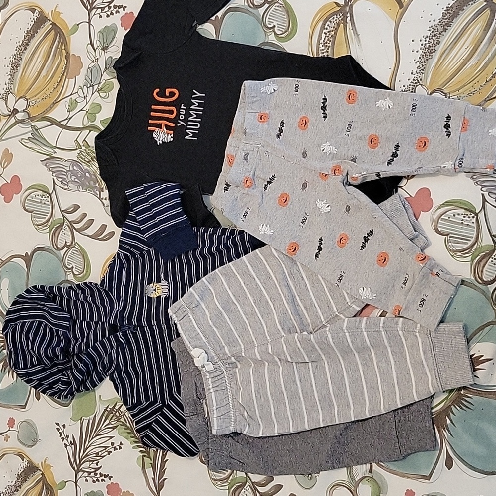 Carter's 6M Hoodie, Pants, Halloween Bundle